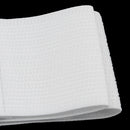 Women Comfortable Wear Elastic Faux Leather Buckle Waist Shaper Waist Wide Belt Stretch Waistband White