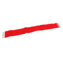 Women Comfortable Wear Elastic Faux Leather Buckle Waist Shaper Waist Wide Belt Stretch Waistband Red