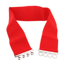 Women Comfortable Wear Elastic Faux Leather Buckle Waist Shaper Waist Wide Belt Stretch Waistband Red