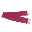 Women Comfortable Wear Elastic Faux Leather Buckle Waist Shaper Waist Wide Belt Stretch Waistband Rose Red