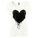 Women Girls Ladies Fashionable Polyester Short Sleeve T-Shirt Tank Top Blouse S