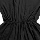 Women Girls Summer Fashionable Beachwear Strapless V Neck Playsuit Bodycon Party Jumpsuit Trousers Black Size XL