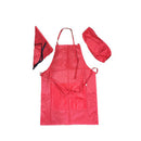 1 Set of 4PCS Kids Household Baking Painting Clothes Protective Apron Children Cooking Baking Painting Apron Red