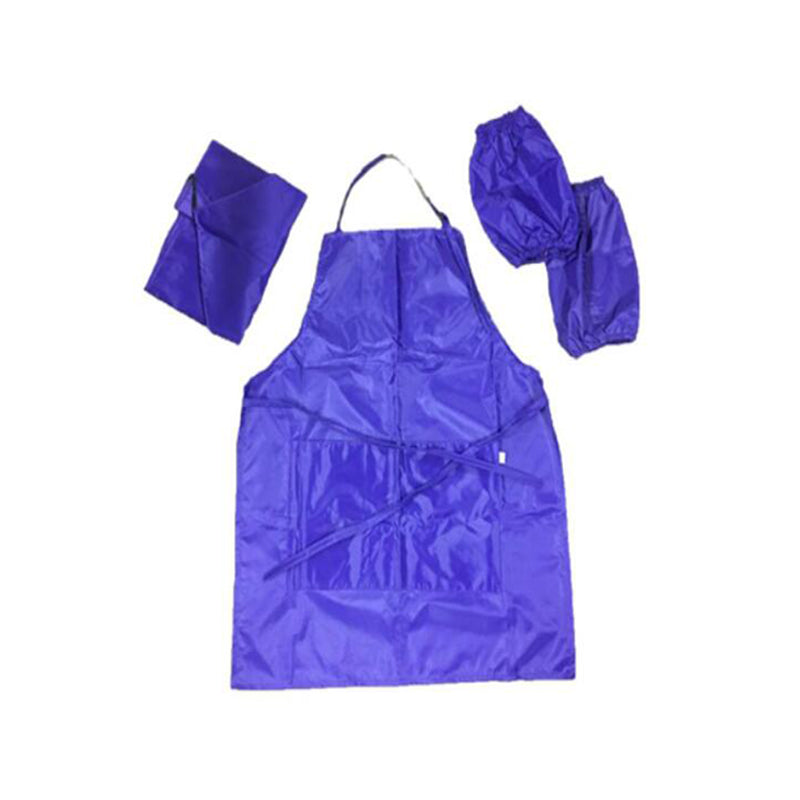 1 Set of 4PCS Kids Household Baking Painting Clothes Protective Apron Children Cooking Baking Painting Apron Purple