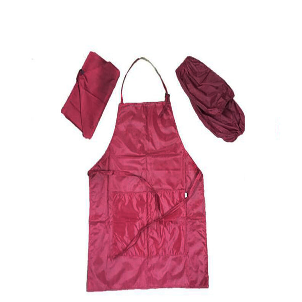 1 Set of 4PCS Kids Household Baking Painting Clothes Protective Apron Children Cooking Baking Painting Apron Purple Red