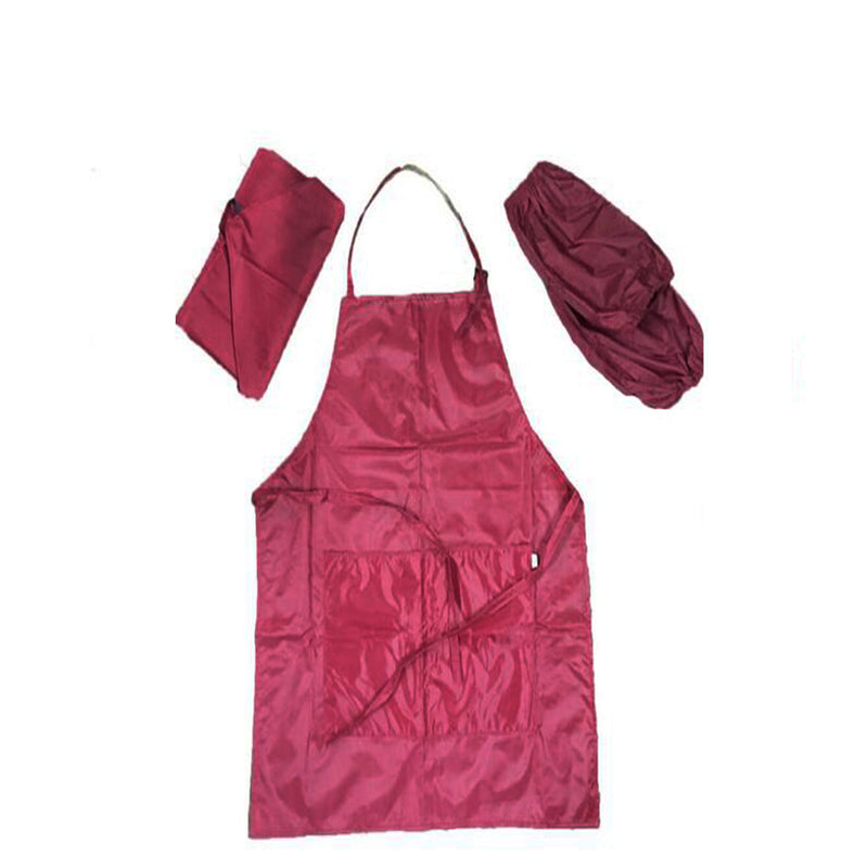 1 Set of 4PCS Kids Household Baking Painting Clothes Protective Apron Children Cooking Baking Painting Apron Purple Red