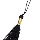 Set of Acrylic Fibers Tassels Souvenir High School Grad Gown Cap 45 CM Black