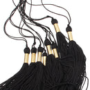 Set of Acrylic Fibers Tassels Souvenir High School Grad Gown Cap 45 CM Black