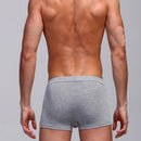 Men Soft Breathable Comfortable Stretchable 3D Printed Boxer Briefs Underwear Grey L