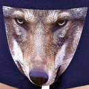 Men Soft Breathable Comfortable Stretchable 3D Printed Boxer Briefs Underwear Blue XL