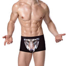 Men Soft Breathable Comfortable Stretchable 3D Printed Boxer Briefs Underwear Black XL