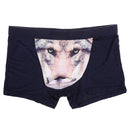 Men Soft Breathable Comfortable Stretchable 3D Printed Boxer Briefs Underwear Blue XXL