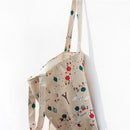 Fashion Womens Canvas Shoulder Bag Shopping Handbag Floral Printed Bag