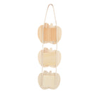 Hand Crafted Creative 3 Apples Hanging Wooden Ellephant Family Photo Frame