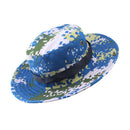 Men Women Fashionable Outdoor Hiking Camping Hunting Hat Cap Wide Brim Fishing Hat Sun Hat Blue