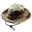 Men Women Fashionable Outdoor Hiking Camping Hunting Hat Cap Wide Brim Fishing Hat Sun Hat Cap Brown