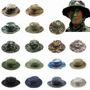 Men Women Fashionable Outdoor Hiking Camping Hunting Hat Cap Wide Brim Fishing Hat Sun Hat Cap Camo
