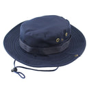 Men Women Fashionable Outdoor Hiking Camping Hunting Hat Cap Wide Brim Fishing Hat Sun Hat Cap Dark Blue