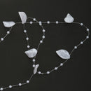 5M Pearls Leaf Beads Chain Garland Wedding Decor DIY Crafts Lace Trims White