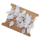 5M Pearls Leaf Beads Chain Garland Wedding Decor DIY Crafts Lace Trims White