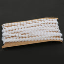 5M Flower Pearl Beads Cotton Line Chain For DIY Craft Wedding Decor White