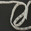 5M Pearl Beads Cotton Line Chain For DIY Craft Wedding Decor Beige