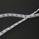 5M Pearl Bead Cotton Line Chain For DIY Craft Wedding Decor 10mm Wide White