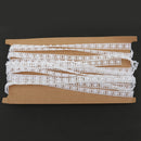 5M Pearl Bead Cotton Line Chain For DIY Craft Wedding Decor 10mm Wide White
