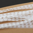 5M Pearl Bead Cotton Line Chain For DIY Craft Wedding Decor 10mm Wide White