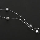 5M Fishing Line Silver Plated Pearl Bead Chain Trim DIY Decoration