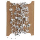 5M Fishing Line Silver Plated Pearl Bead Chain Trim DIY Decoration