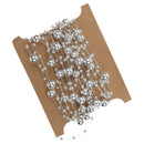 5M Fishing Line Silver Plated Pearl Bead Chain Trim DIY Decoration