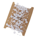5M Fishing Line Pearl Bead Chain Trim DIY Decoration White