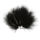 Women's Diamante Feather Hair Clips Wedding Party DIY Hair Decor Black