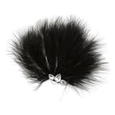 Women's Diamante Feather Hair Clips Wedding Party DIY Hair Decor Black