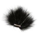 Women's Diamante Feather Hair Clips Wedding Party DIY Hair Decor Black