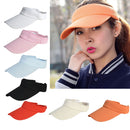 Men Women Summer Fashion Sun Protective Outdoor Sports Golf Tennis Wide Brim Beach Sun Hat Cap Pink