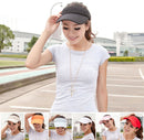 Men Women Summer Fashion Sun Protective Outdoor Sports Golf Tennis Wide Brim Beach Sun Hat Cap Pink