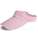 Men Women Summer Fashion Sun Protective Outdoor Sports Golf Tennis Wide Brim Beach Sun Hat Cap Pink