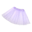 Kids Girls Polyester Princess Series Glitter Star Pattern Tutu Ballet Dress 28 CM 2-7YRS Light Purple