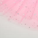 Kids Girls Polyester Princess Series Glitter Star Pattern Tutu Ballet Dress 28 CM 2-7YRS Pink
