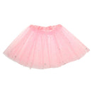 Kids Girls Polyester Princess Series Glitter Star Pattern Tutu Ballet Dress 28 CM 2-7YRS Pink