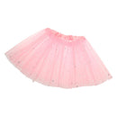 Kids Girls Polyester Princess Series Glitter Star Pattern Tutu Ballet Dress 28 CM 2-7YRS Pink