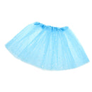 Kids Girls Polyester Princess Series Glitter Star Pattern Tutu Ballet Dress 28 CM 2-7YRS Lake Blue