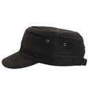 Men Women Sports Running Hiking Cotton Sun Protective Twill Crops Hat Flat Top Ball Cap Sun Sports Hat Black