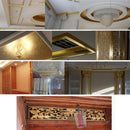 Alumite Foil Wrapping Paper Hotel Pillar Ceiling Wall Advertising Board Upholstery Decor DIY Champagne Silver