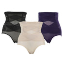 Women Belly Control High Waist Body Shaper Posture Correcting Pants Shorts Underwear Shapewear Purple L