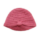Baby Girl Boys Newborn Infant Toddler Elastic Cotton Blend Crochet Winter Knitted Hat Cap Red