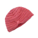 Baby Girl Boys Newborn Infant Toddler Elastic Cotton Blend Crochet Winter Knitted Hat Cap Red