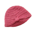 Baby Girl Boys Newborn Infant Toddler Elastic Cotton Blend Crochet Winter Knitted Hat Cap Red